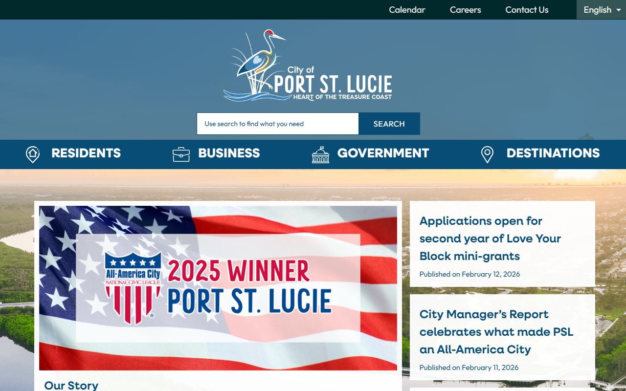 Port St. Lucie city government background check resources