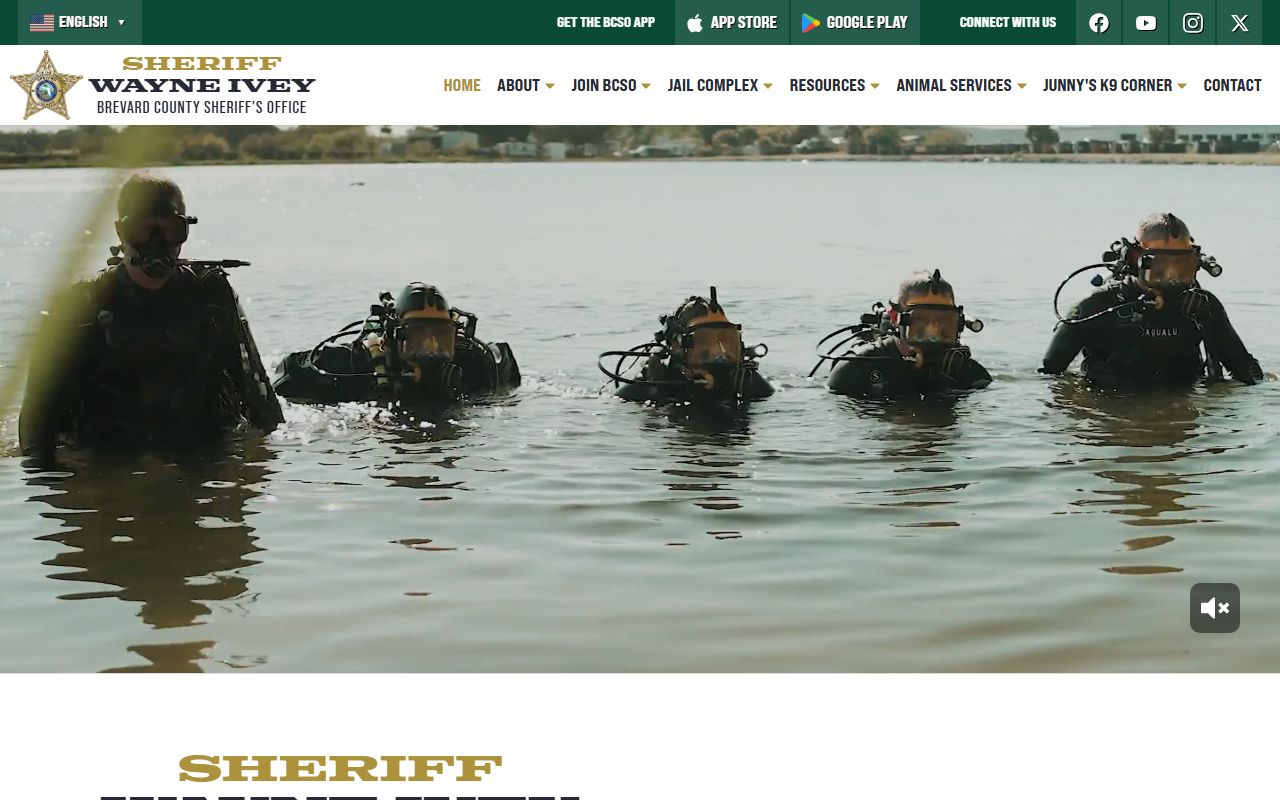 Brevard County Sheriff's Office website for background check data