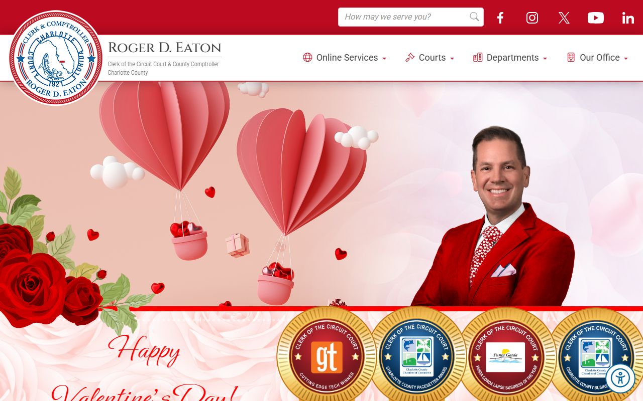 Charlotte County Clerk website for background check records