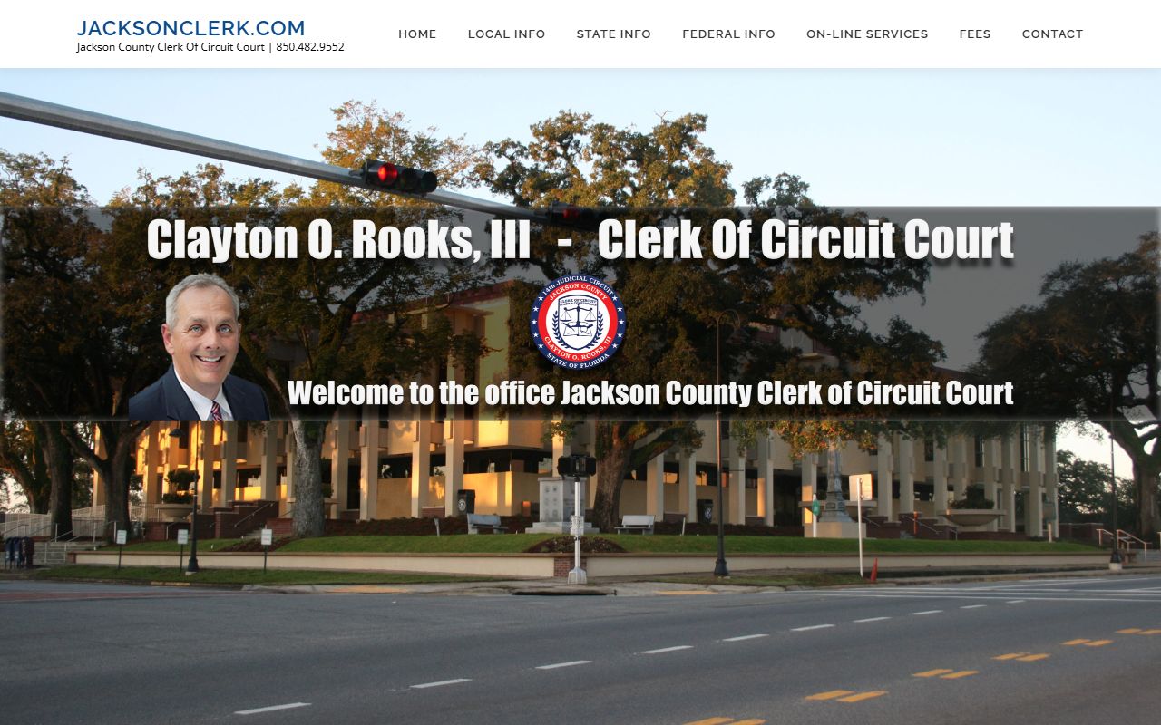 Jackson County Clerk website for background check records